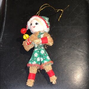 Miniature Scarecrow Christmas Ornament